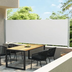 vidaXL Toldo lateral retrátil para pátio 160x600 cm cor creme