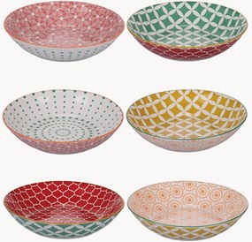 Pratos de sopa Confusion in Colors, conjunto de 6, vários modelos