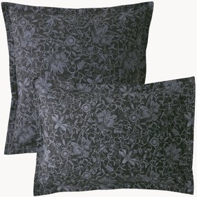 Capa de almofada em percal de algodão Reve Noir Nocturne