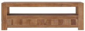 Móvel de TV 120x30x40 cm madeira teca maciça