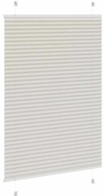 Cinzento Luz Plissada Cega 95x150 cm Largura Tecido 94,4 cm