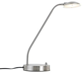 Candeeiro de mesa moderno em aço com LED - Eva Moderno