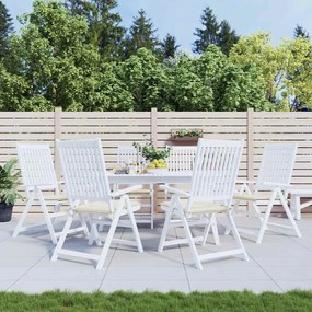 Almofadões p/ cadeiras jardim 6pcs 40x40x4 cm oxford cor creme