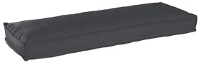 vidaXL Almofada de Palete para Banco Preto 120x40x8 cm Tecido Oxford