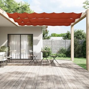 Toldo vertical 60x1000 cm tecido oxford cor terracota