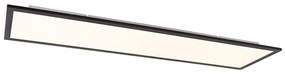 Candeeiro de Teto Moderno Preto 120 cm com LED Dimmer to Warm - Liv Moderno