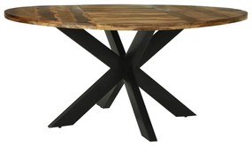 Mesa de Jantar Redonda Ø160x76 cm Madeira de Acácia Sólida