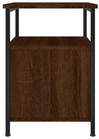 Mesa cabeceira 34x35,5x50cm derivados madeira carvalho castanho