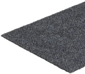 Tapetes escada adesivos retangular 15pcs 76x20cm cinzento-claro
