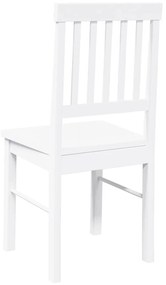 Cadeiras de jantar 2 pcs madeira de seringueira maciça branco