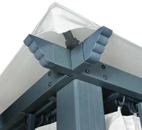 Pérgola 3x3 com Cortina e Rede Mosquiteira - Várias Cores