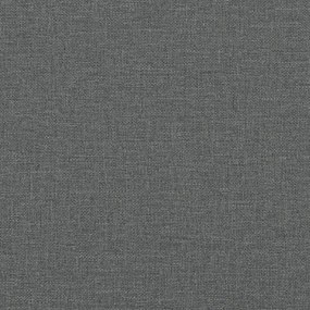 Sofá chesterfield 2 lugares tecido cinzento-escuro