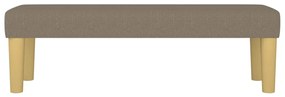 Banco 100x30x30 cm tecido castanho-acinzentado