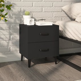 vidaXL Mesa de cabeceira 40x35x47,5 cm preto
