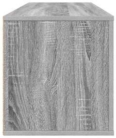Sapateira de parede 100x35x38 cm derivados madeira cinza sonoma