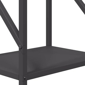 Suporte para lenha 34x25x100 cm aço laminado a frio preto
