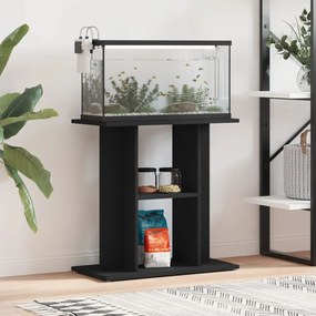 vidaXL Suporte de aquário 60x30x60 cm derivados de madeira preto