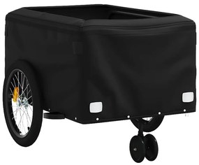 Reboque para bicicleta 45 kg ferro preto e azul
