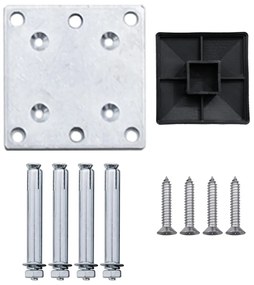 Painel de vedação para jardim 175x105 cm WPC cinzento
