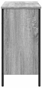 Móvel p/ lavatório 80x30x60cm derivados madeira cinzento sonoma