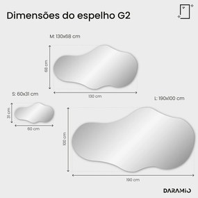 Espelho atípico com LED G2