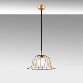 Candeeiro de Teto Boey – Dourado Brilhante – 35 x 35 x 121 cm