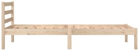 Estrutura de cama pequena solteiro 75x190 cm pinho maciço