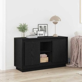 Buffet vidaXL Preto Carvalho 102x35x60 cm Madeira engenheirada
