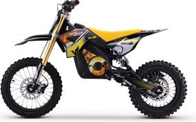 Moto elétrica de cross para crianças Motors Falcon 1600W Amarela