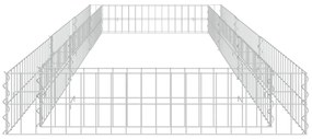 Canteiro elevado/cesto gabião 300x100x20 cm aço galvanizado