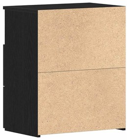 Armário de Canto vidaXL Preto Carvalho 50x32x60cm Madeira Revestida