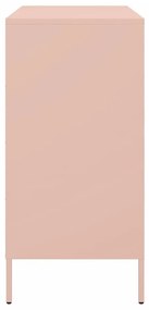 Aparador 68x39x79 cm aço rosa