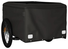 Reboque para bicicleta 45 kg ferro preto e verde