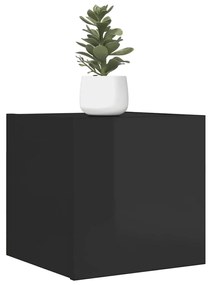 vidaXL Armário de parede para TV 30,5x30x30 cm preto brilhante