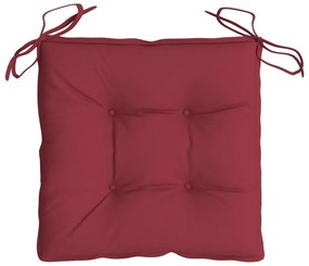 Almofadões móveis de paletes 4 pcs tecido oxford vermelho-tinto