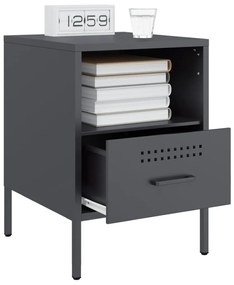 Mesa de cabeceira 36x39x50,5 cm aço antracite