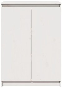 Aparador pinho maciço 60x36x84 cm branco