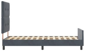 Cama vidaXL Cinza Escuro 90x190 cm Veludo