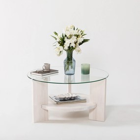 Mesa de Café Mahal – Branca – 75x40x75 cm