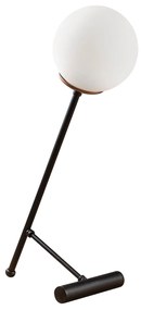 Candeeiro de Mesa Golf – Preto/Branco – 30 x 30 cm