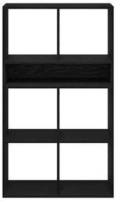 Estante preto 66x31x112 cm derivados de madeira