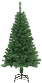 Árvore de Natal artificial com ramos grossos 120 cm PVC verde