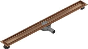 Mexen Flat 360° corpo para ralo linear rotativo 90 cm, cobre escovado - 1C40090