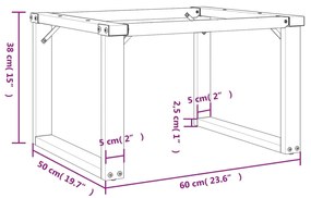Pernas para mesa de centro estrutura em O aço