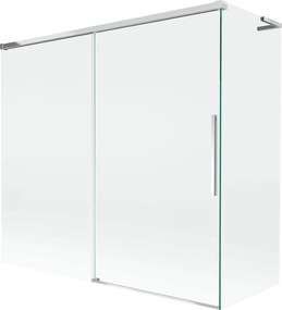 Mexen Rox L divisória de banho de 2 painéis deslizantes 170 + 70 x 150 cm, transparente, cromado - 8C9L-170-070-01-00