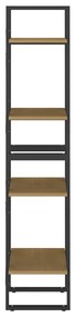 Estante com 4 prateleiras 40x30x140 cm pinho maciço