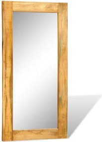 Espelho de parede c/ estrutura de madeira maciça 120x60 cm
