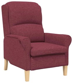 Poltrona vermelho vinho 52 cm tecido