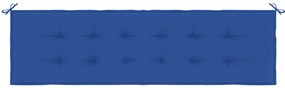 Almofadão p/ banco de jardim 180x50x3cm tecido oxford azul real