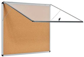 Vitrine Interior 924x653mm Cortiça Articulada no Topo Enclore